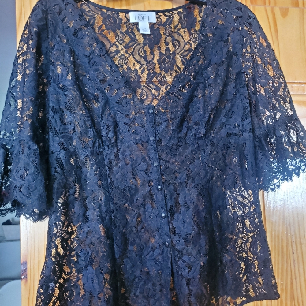 Loft lace top
